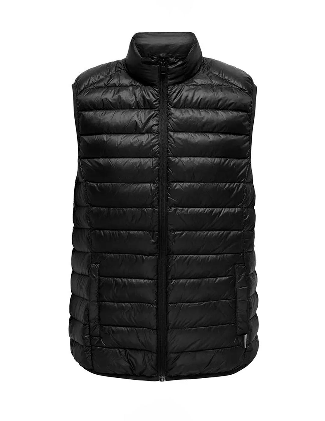 Chaleco Only & Sons GAVIN negro para hombre