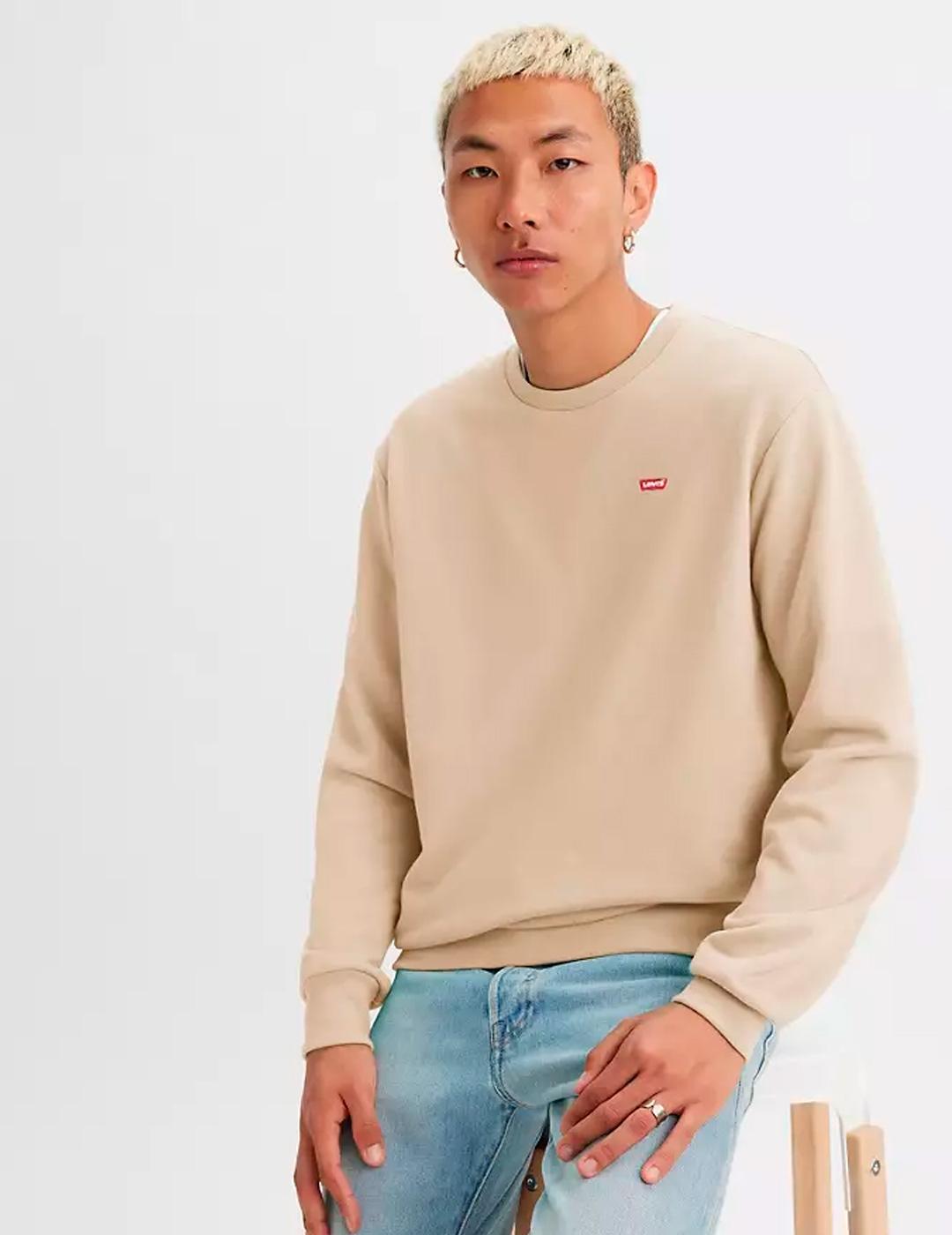 Sudadera Levi’s® ORIGINAL beige hombre