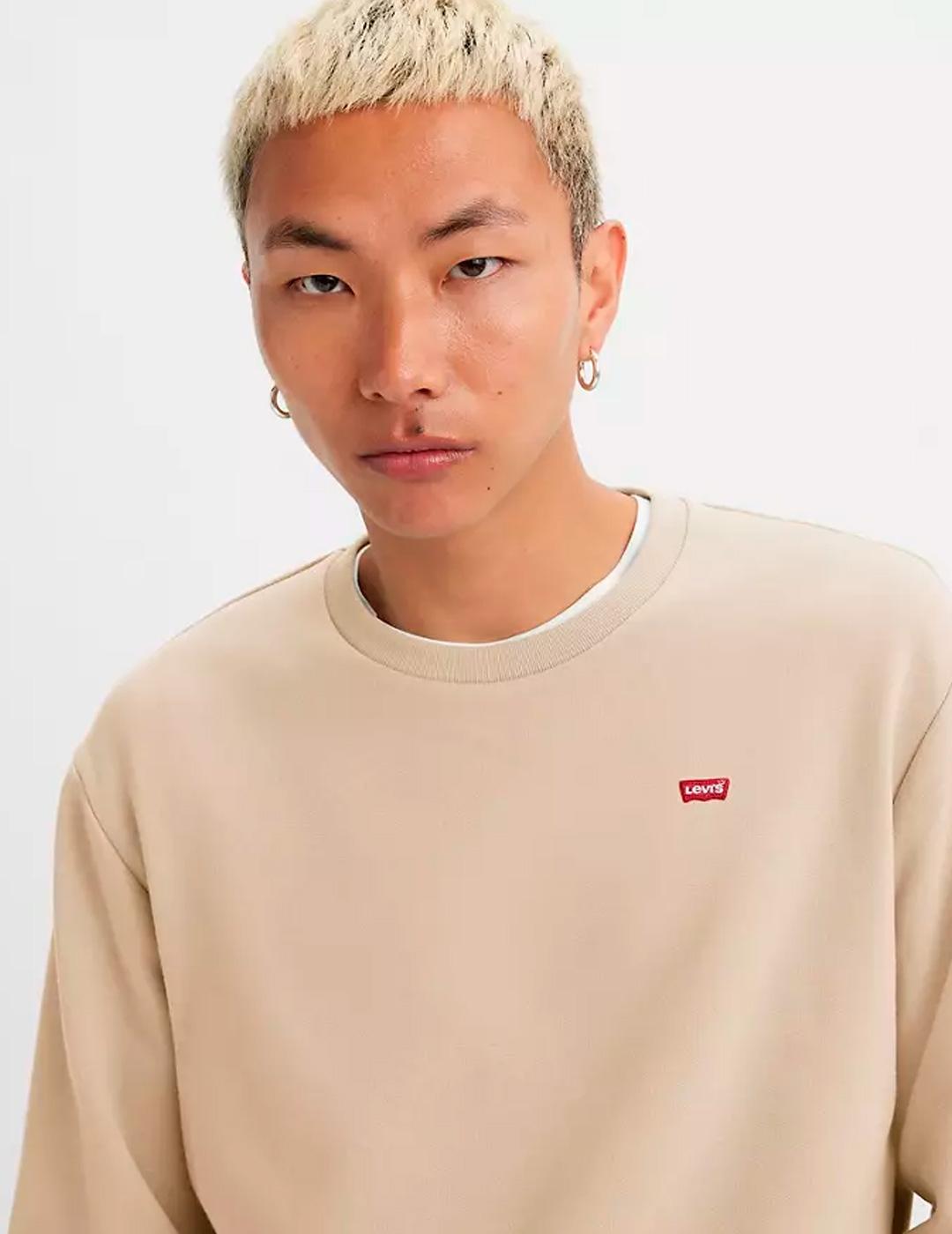 Sudadera Levi’s® ORIGINAL beige hombre