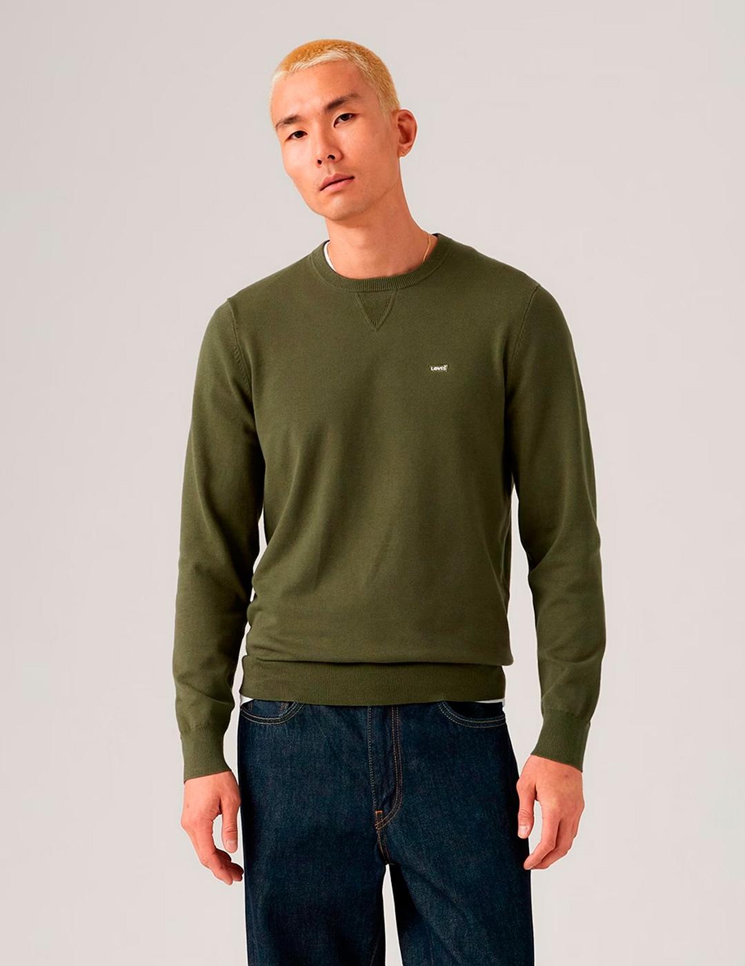Jersey Levi’s® LIGHTWEIGHT verde hombre