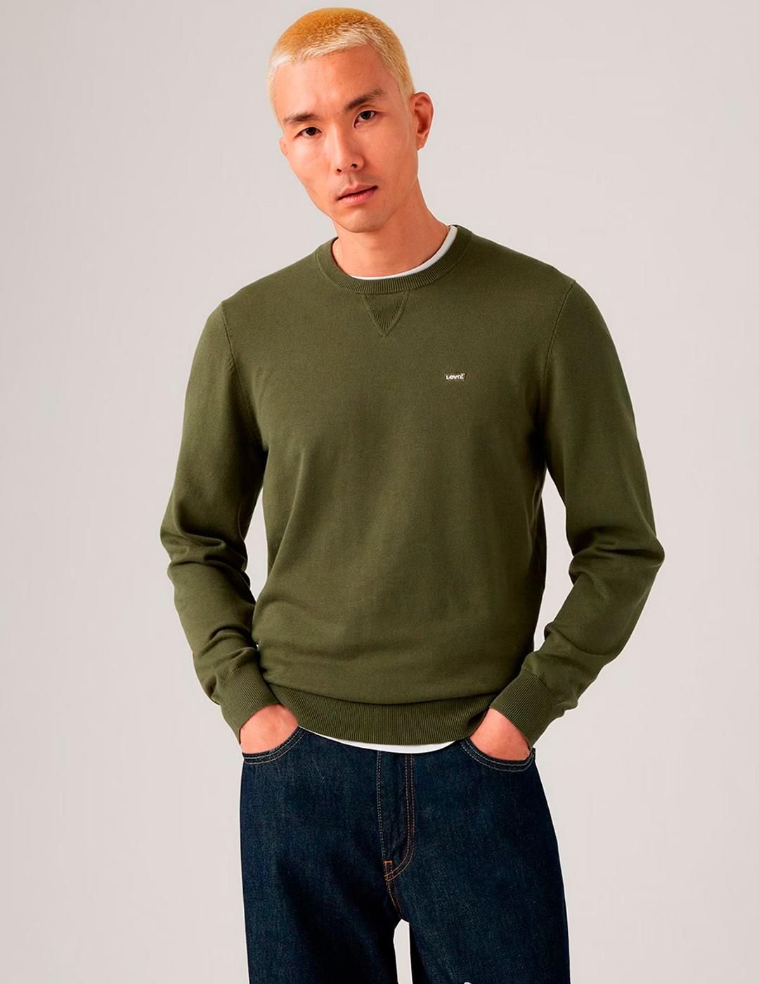Jersey Levi’s® LIGHTWEIGHT verde hombre