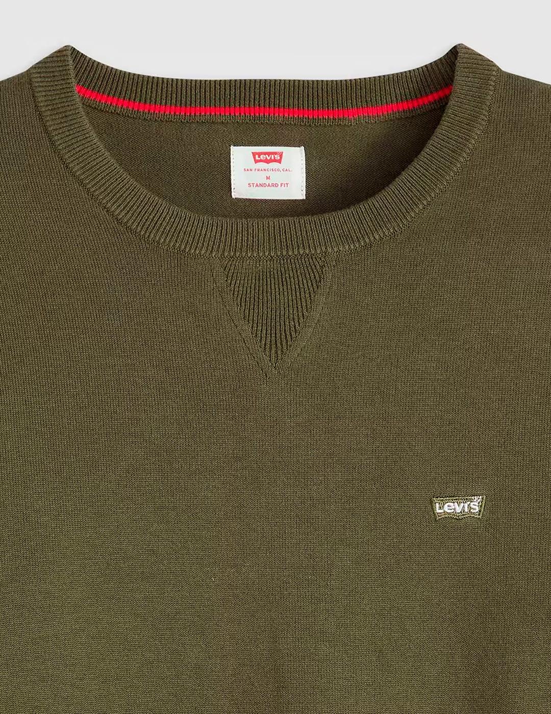 Jersey Levi’s® LIGHTWEIGHT verde hombre