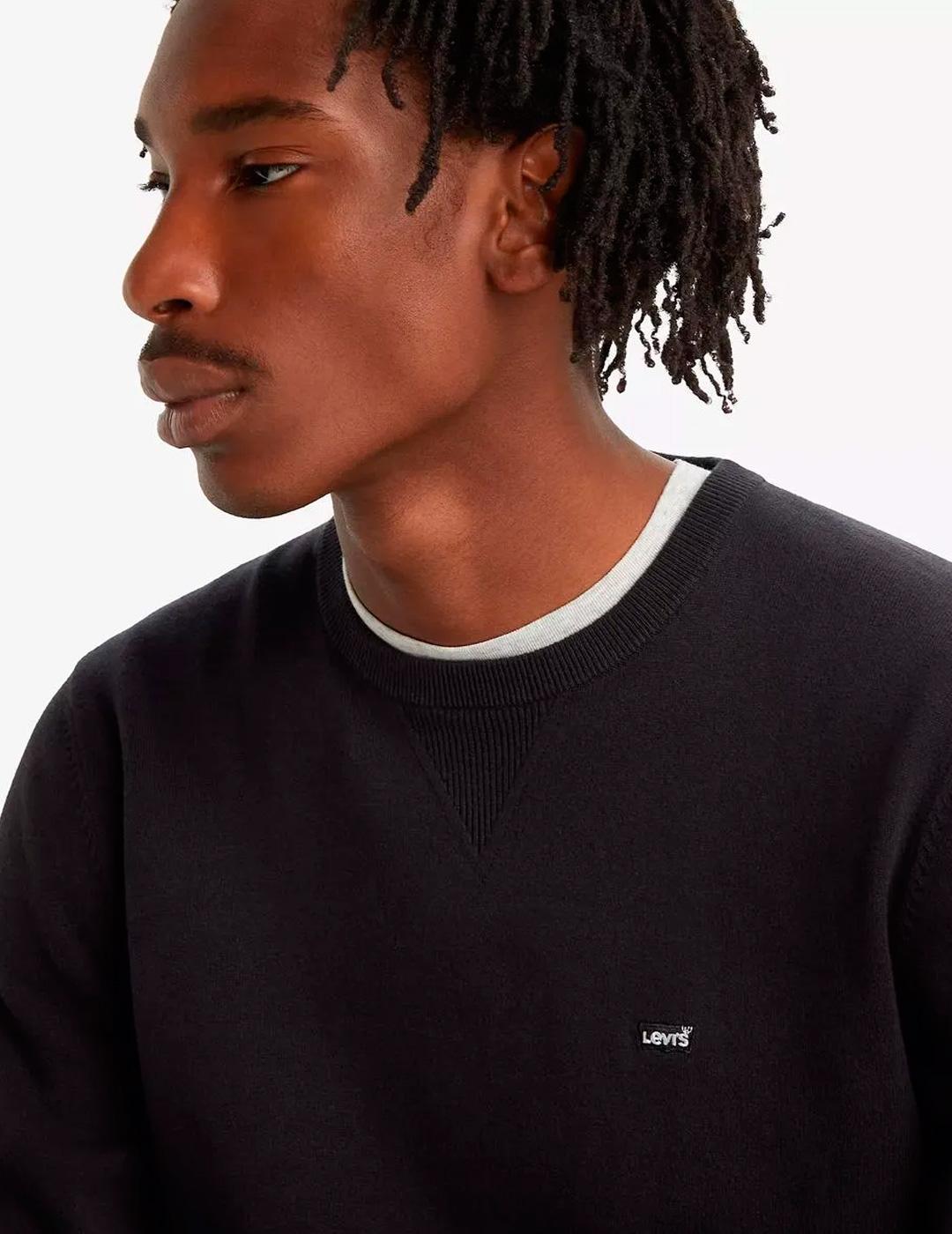 Jersey Levi’s® LIGHTWEIGHT negro hombre