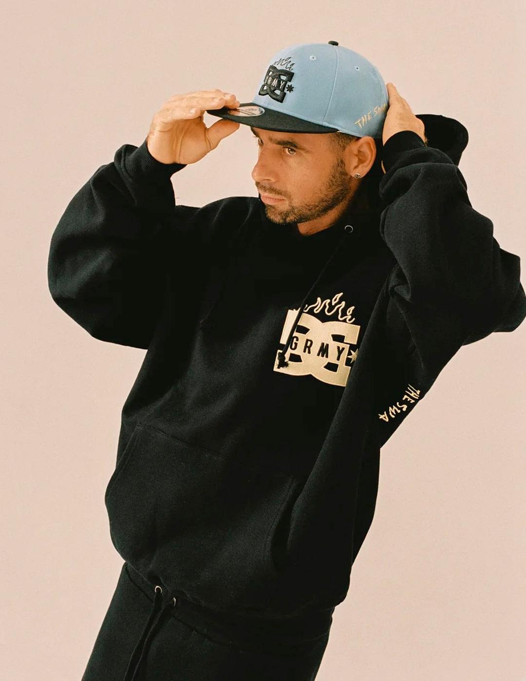 Sudadera Grimey THE SWARM DC SHOES X GRIMEY capucha negro