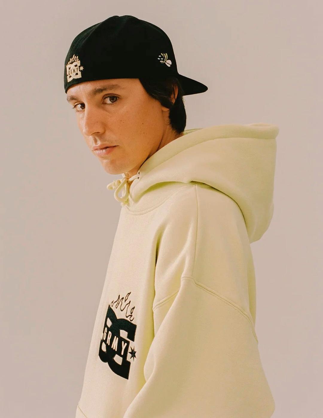 Sudadera Grimey THE SWARM DC SHOES X GRIMEY capucha amarilla
