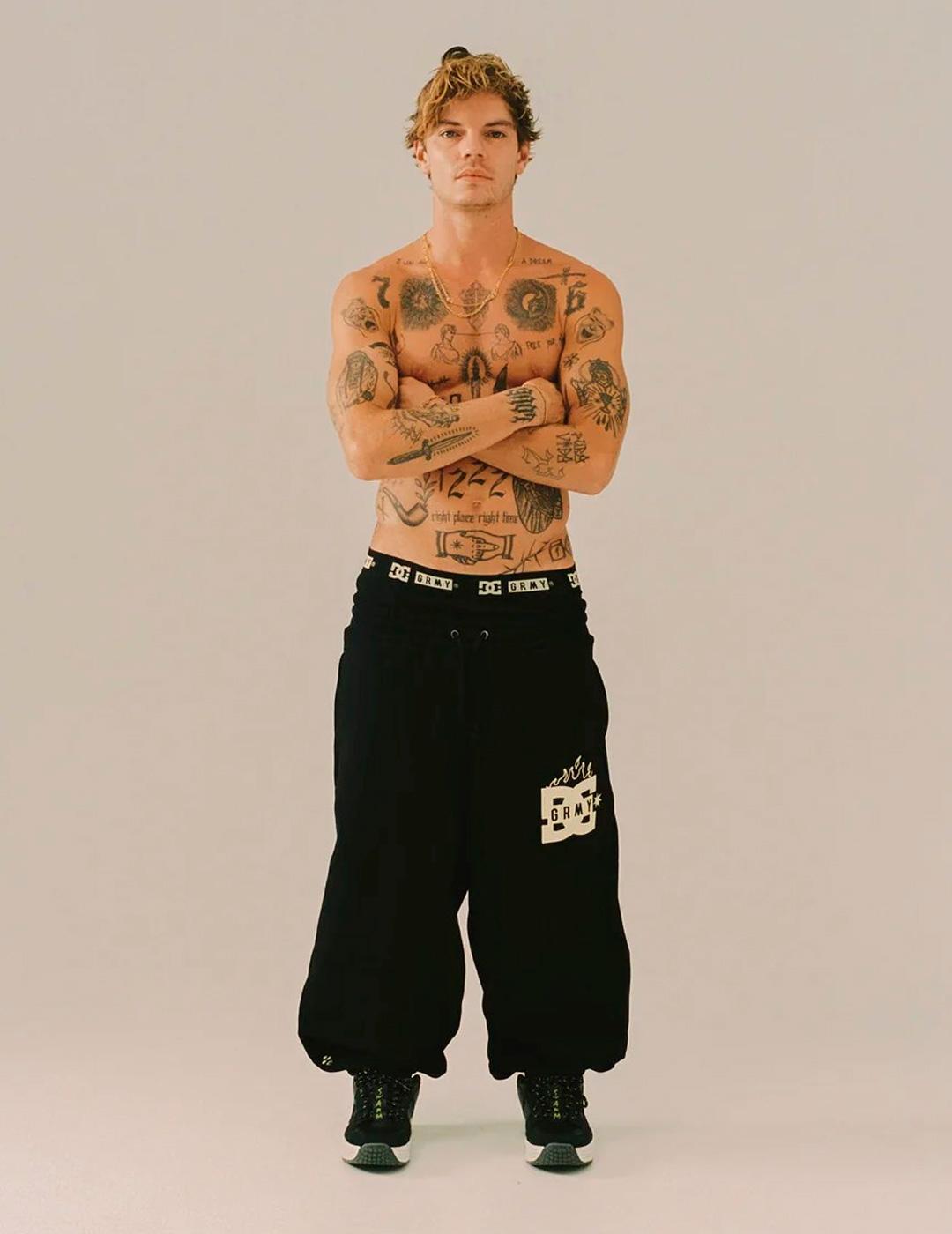 Pantalón GRIMEY THE SWARM DC SHOES X GRIMEY negro