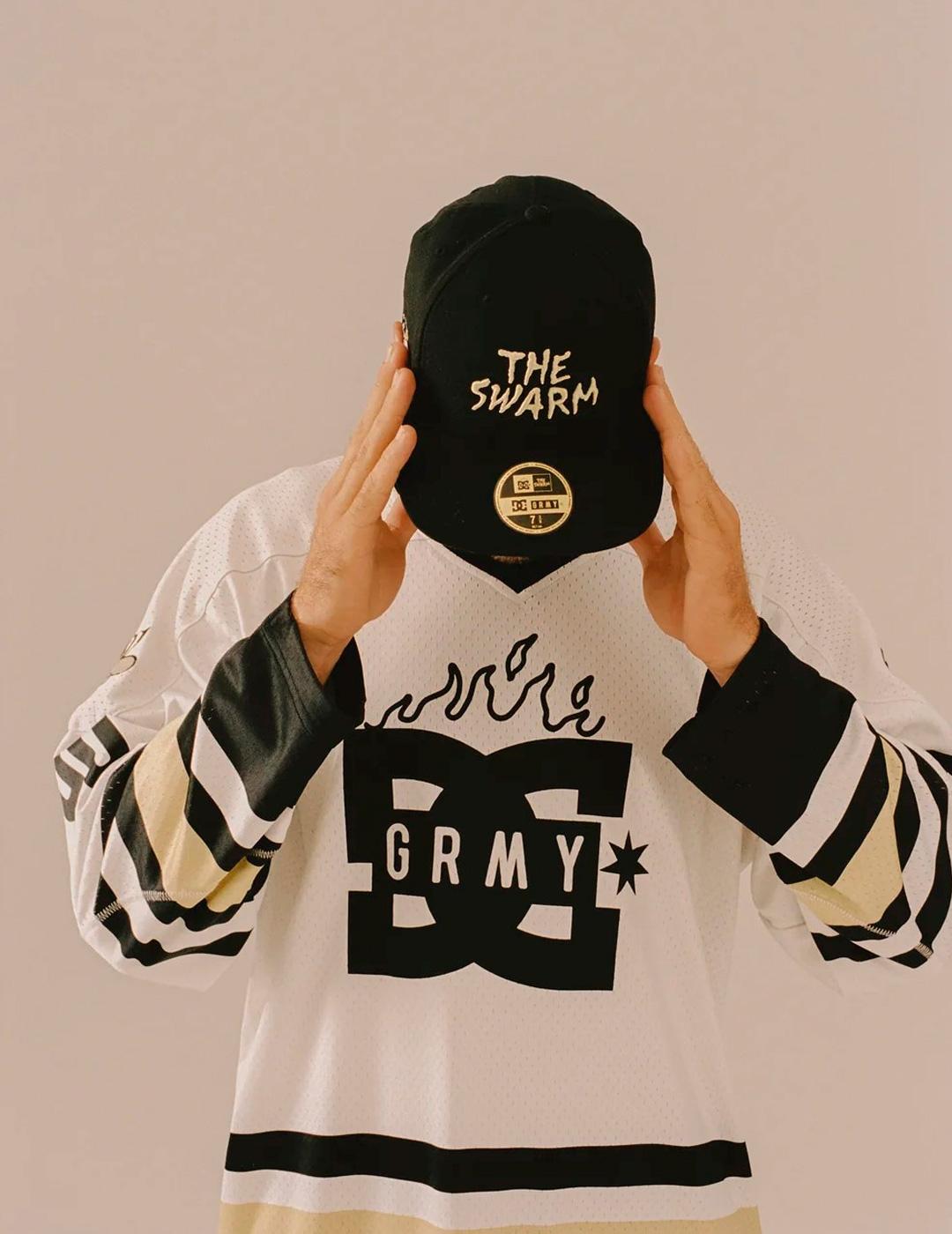Gorra Grimey THE SWARM DC X GRIMEY negro unisex