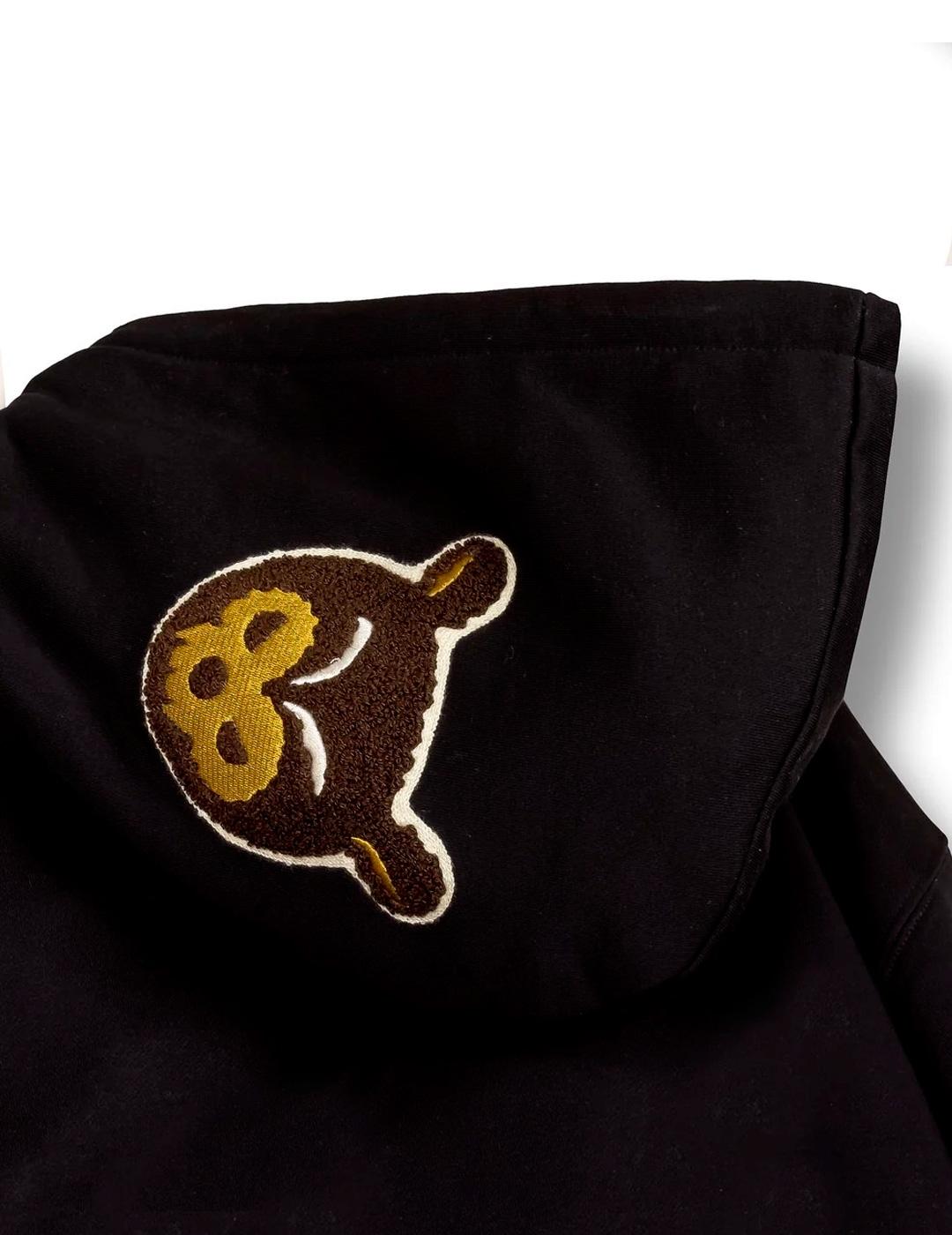 Sudadera Grimey MUD'S THE RESIDENCE MADRID negro con capucha