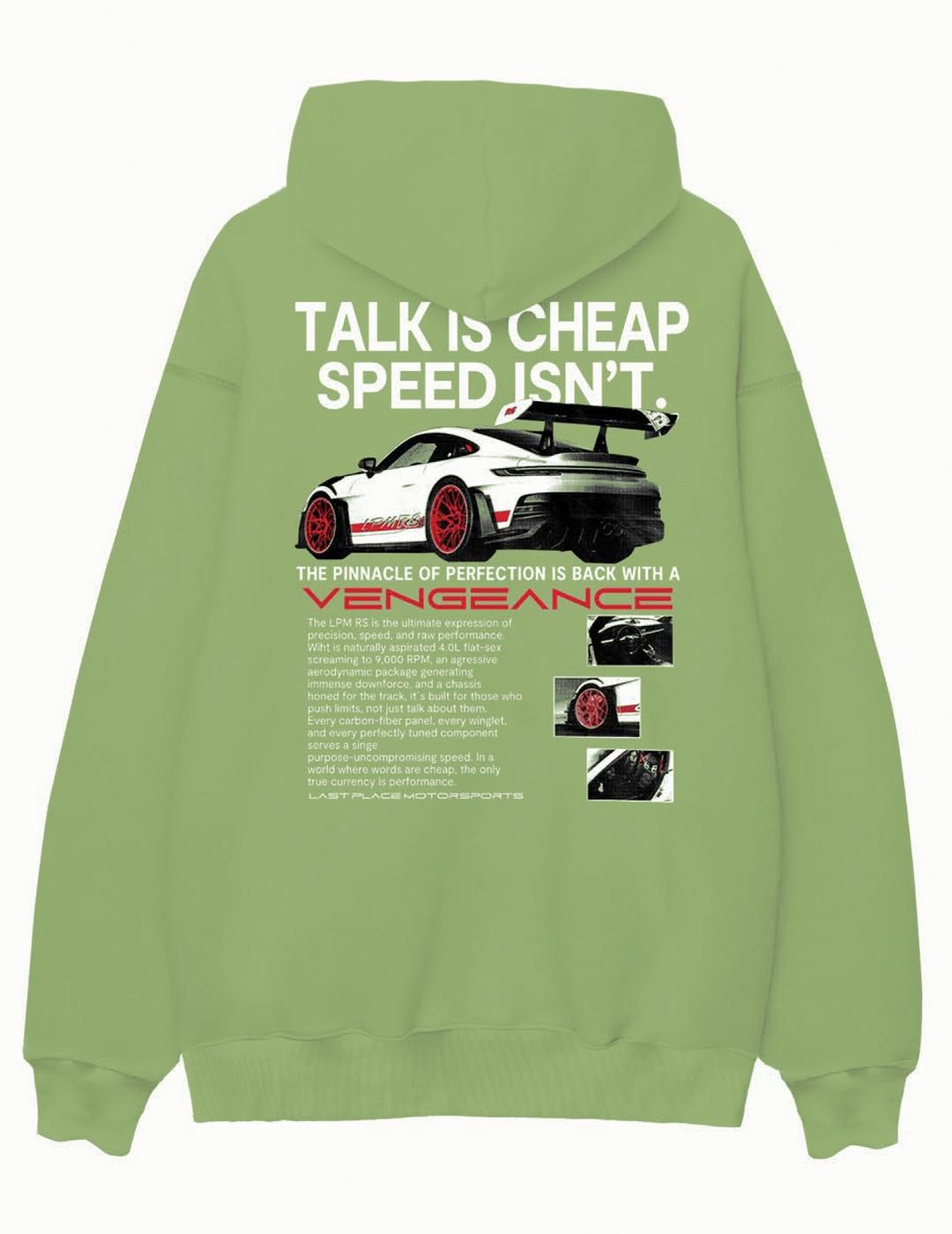 Sudadera A.M.E.N VENGEANCE Capucha Verde Unisex