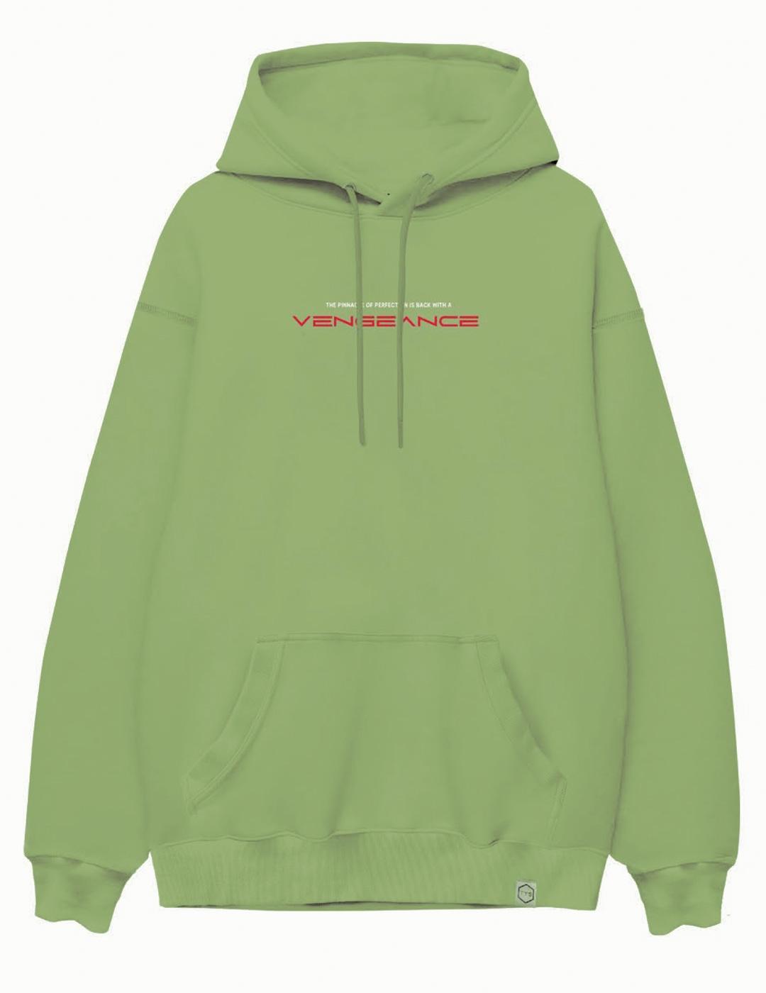 Sudadera A.M.E.N VENGEANCE Capucha Verde Unisex