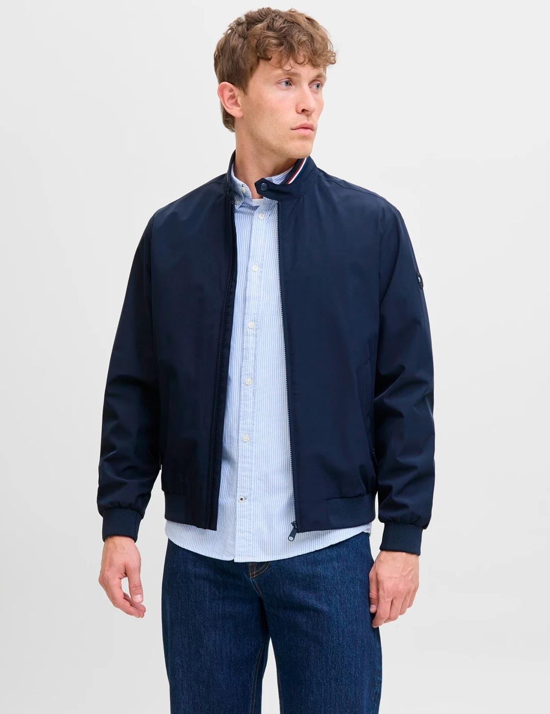 Chaqueta Jack & Jones BROOK BOMBER marino para hombre