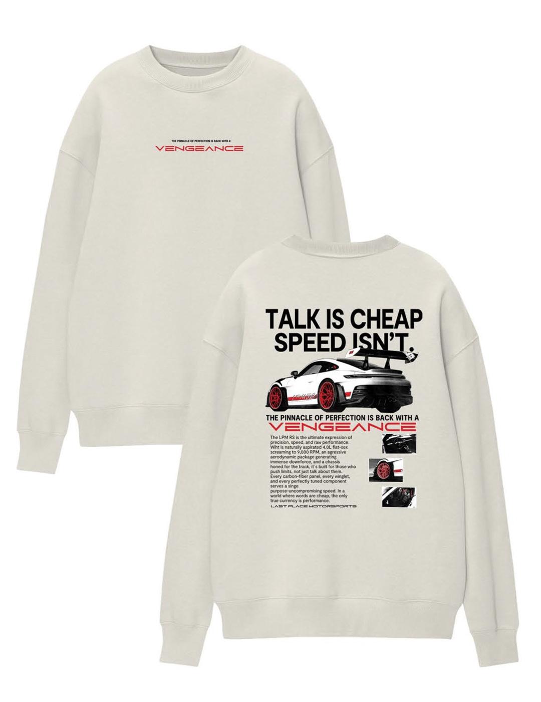 Sudadera A.M.E.N VENGEANCE blanco unisex