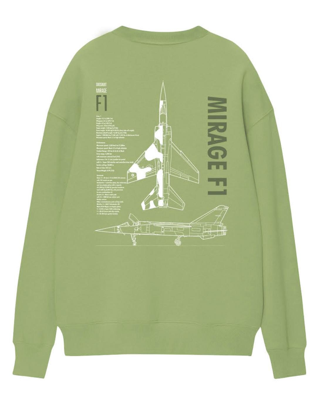 Sudadera A.M.E.N MIRAGE F1 verde para hombre