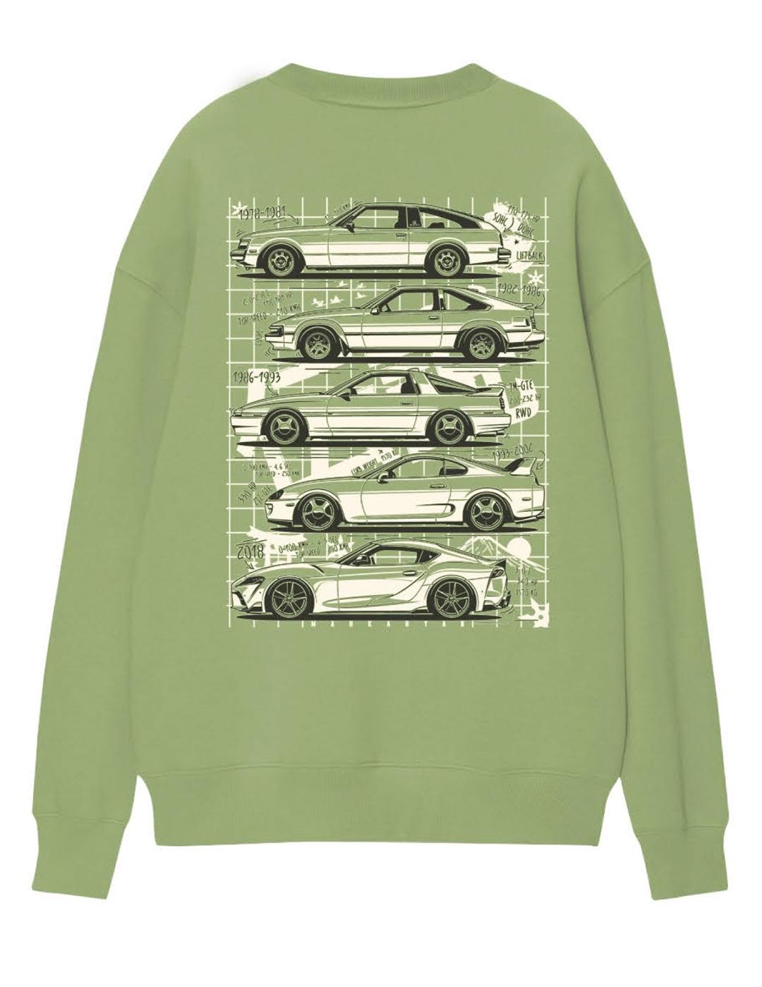 Sudadera A.M.E.N SUPRA verde unisex