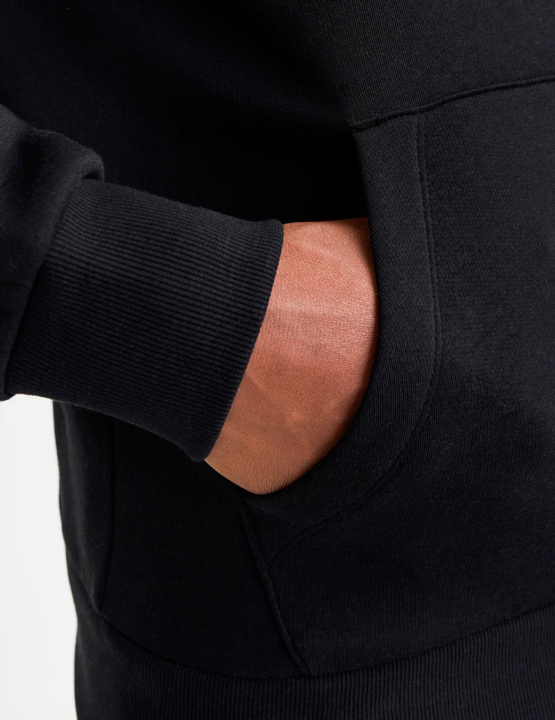 Sudadera Jack & Jones CORP capucha negro para hombre