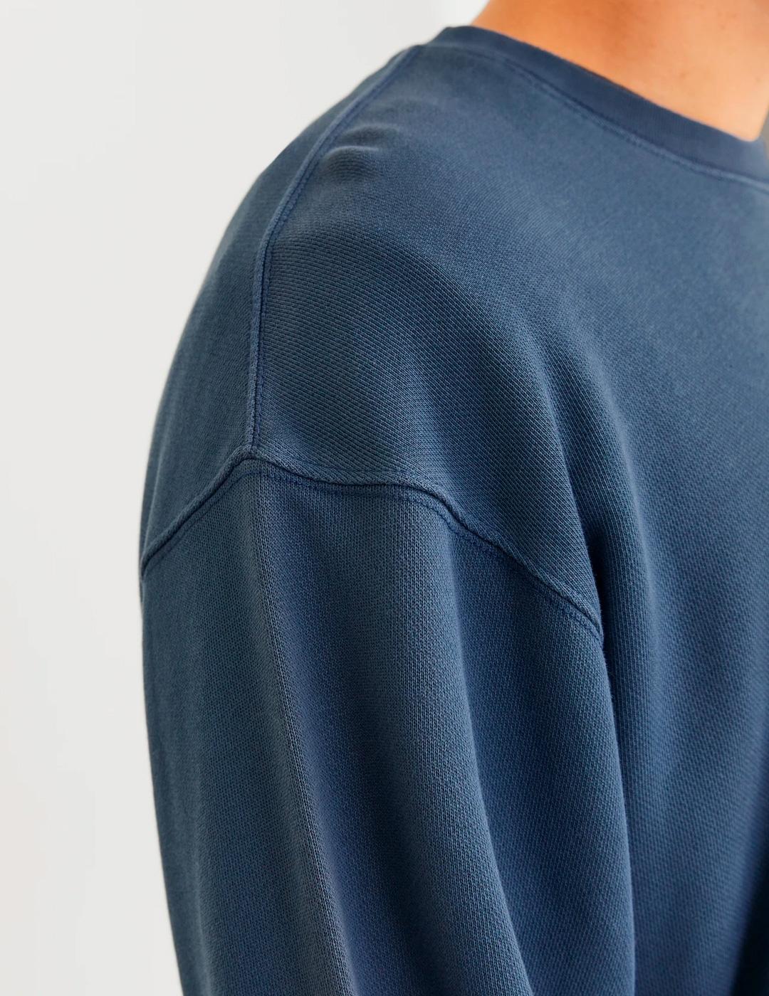 Sudadera Jack & Jones CHARGE FADED azul índigo