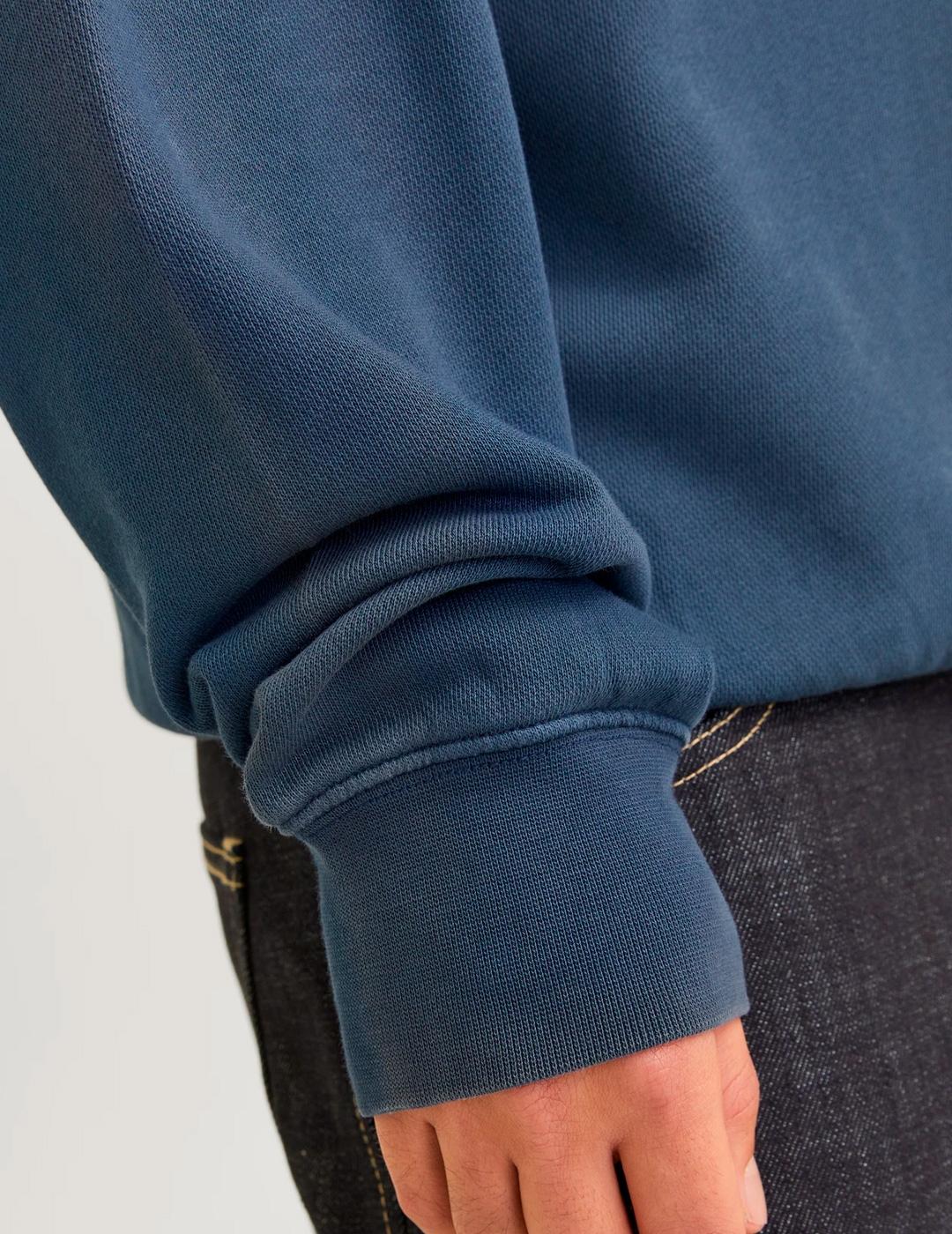 Sudadera Jack & Jones CHARGE FADED azul índigo