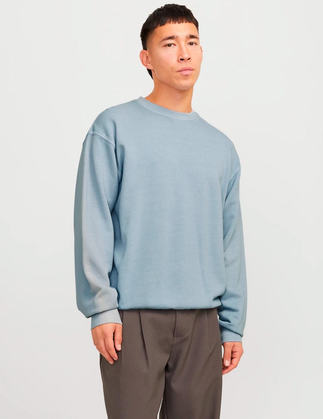 Sudadera Jack & Jones CHARGE FADED azul