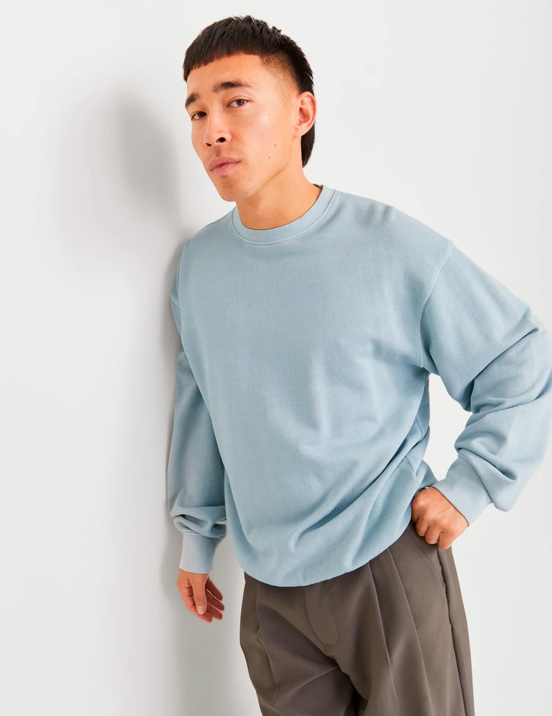 Sudadera Jack & Jones CHARGE FADED azul