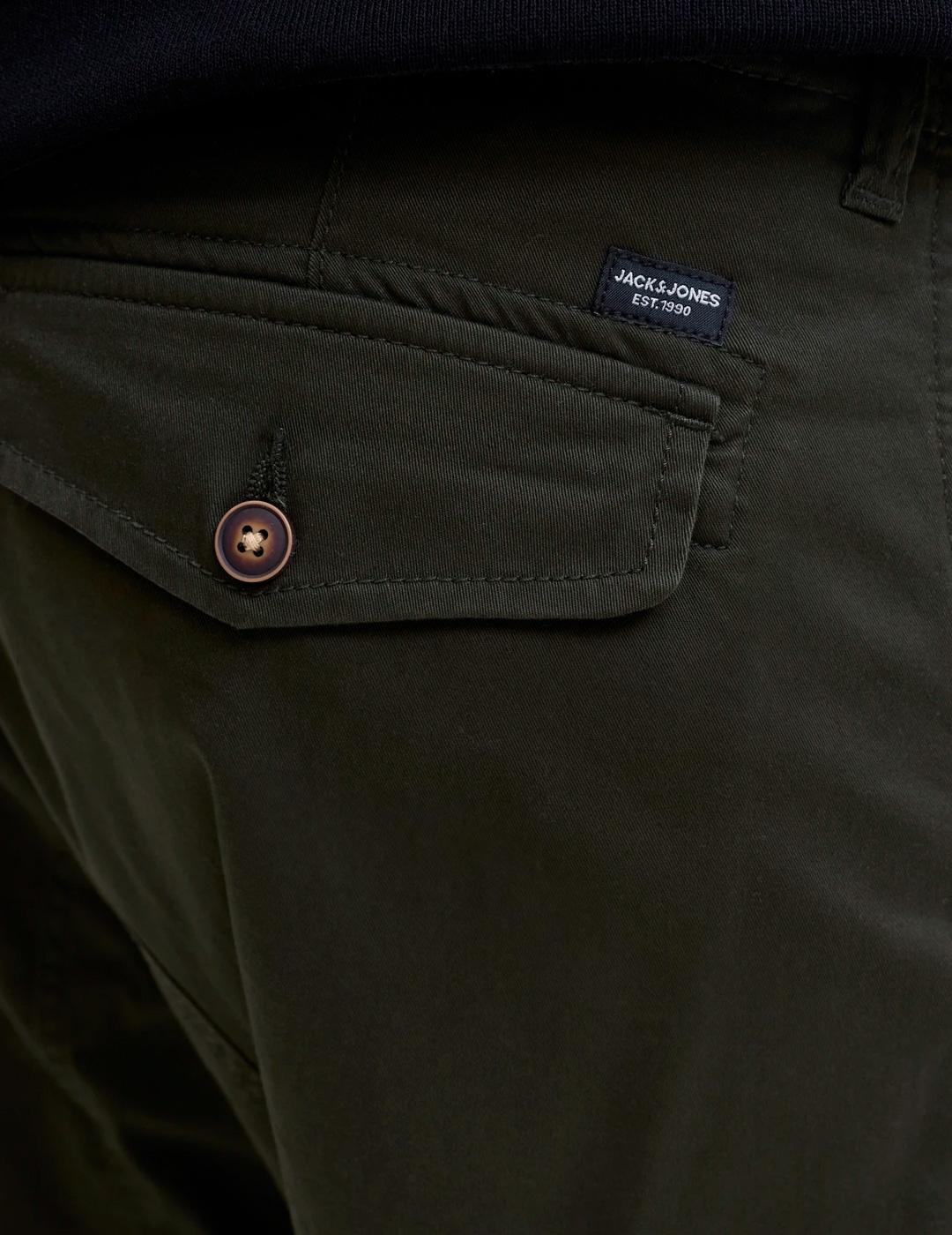 Pantalón Jack & Jones PAUL FLAKE cargo verde  hombre