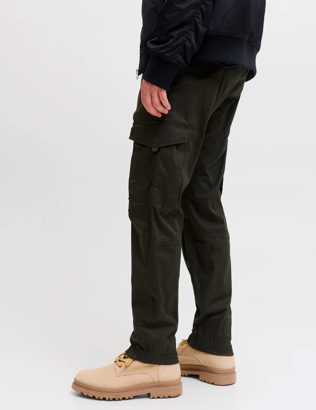 Pantalón Jack & Jones PAUL FLAKE cargo verde  hombre