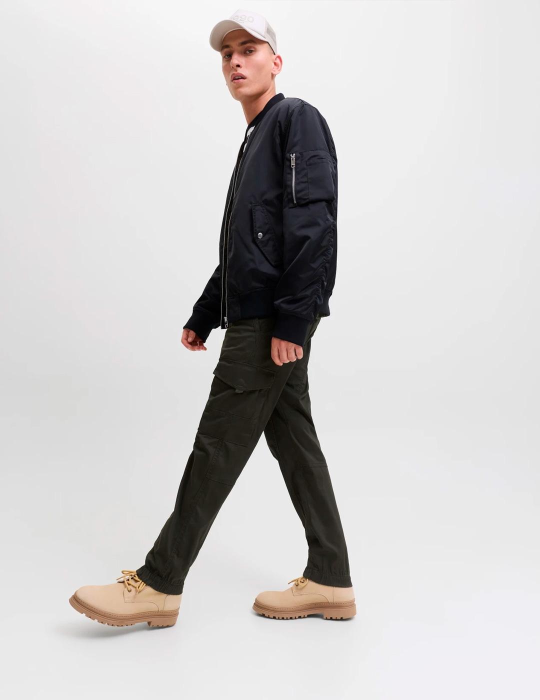 Pantalón Jack & Jones PAUL FLAKE cargo verde  hombre