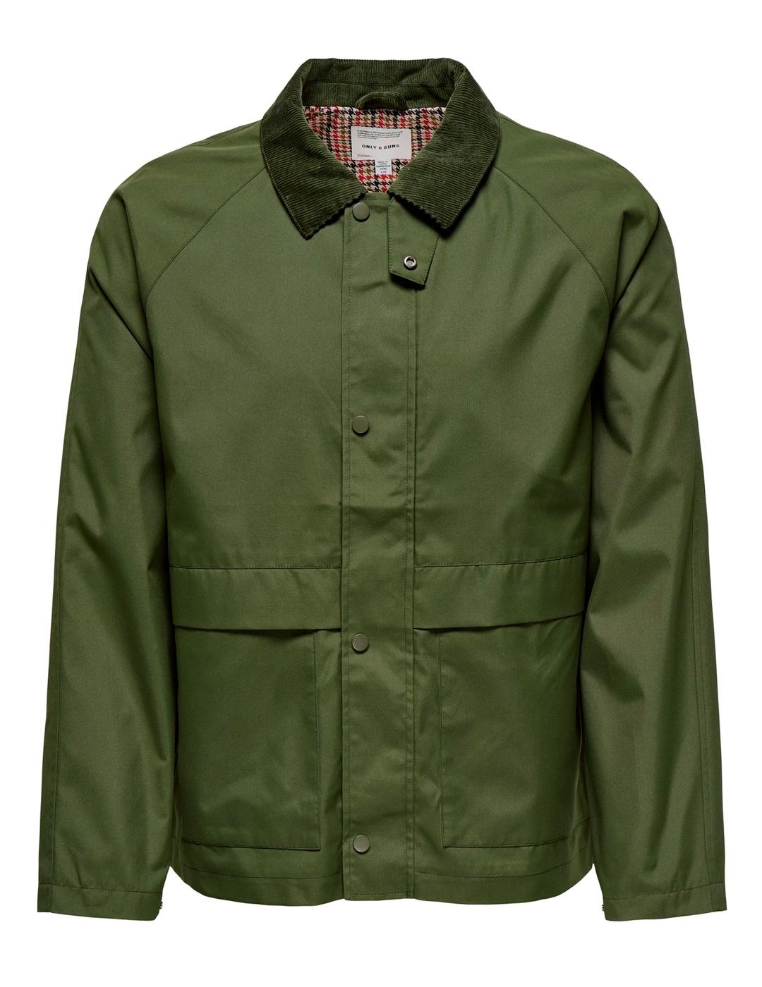 Chaqueta Only & Sons KOSMO verde para hombre