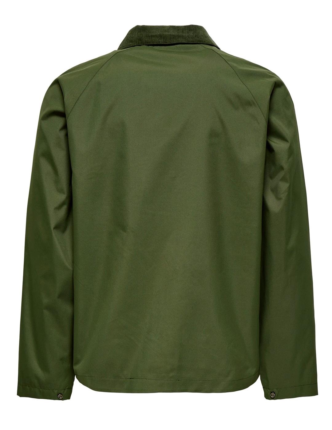 Chaqueta Only & Sons KOSMO verde para hombre