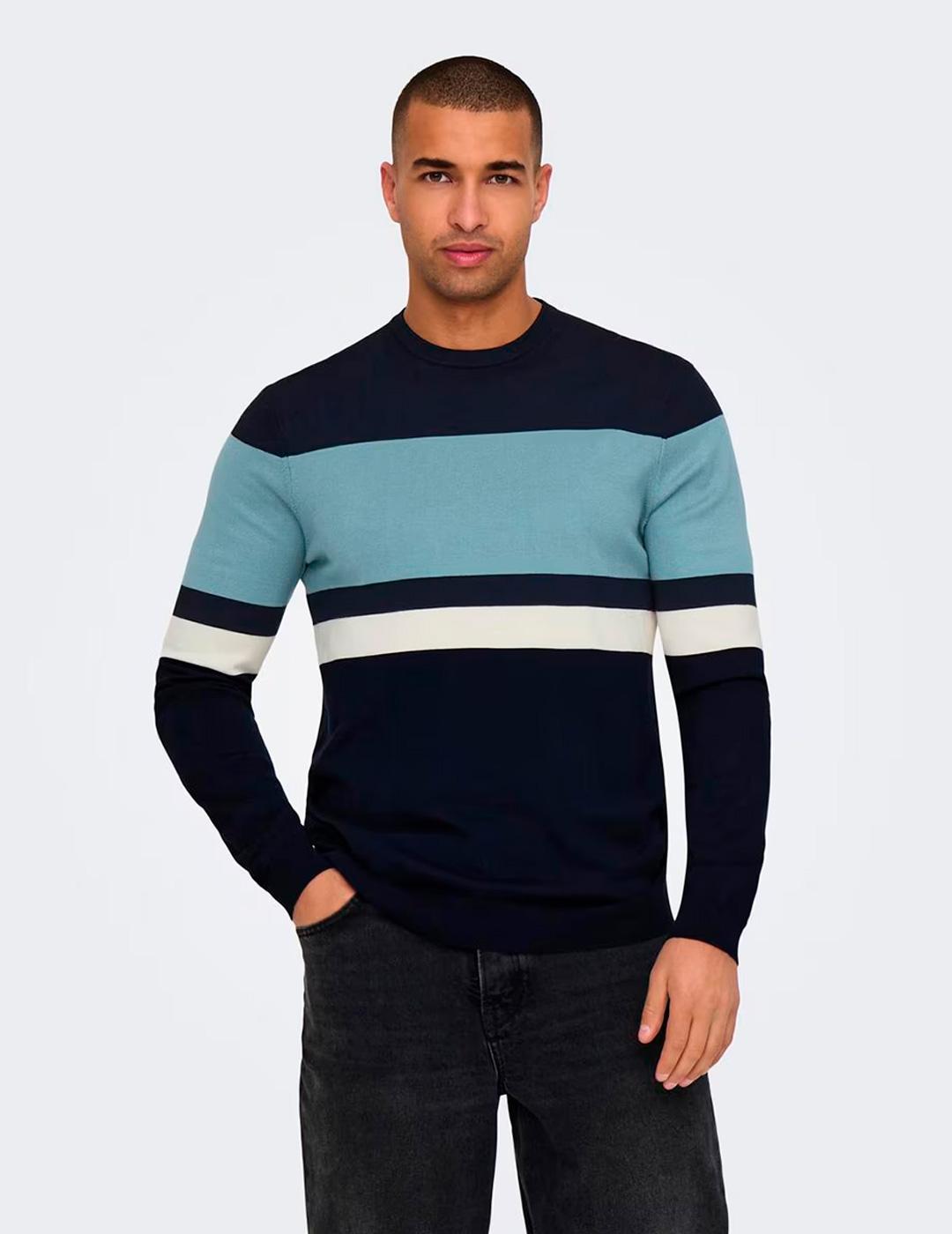 Jersey Only & Sons WYLER marino para hombre