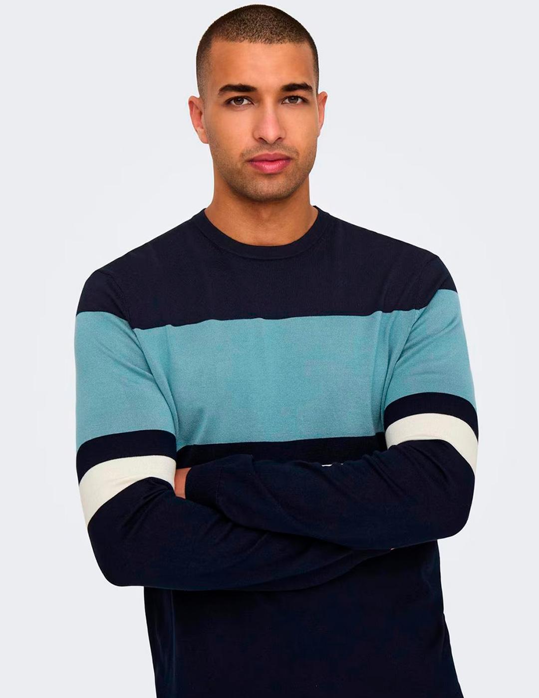 Jersey Only & Sons WYLER marino para hombre