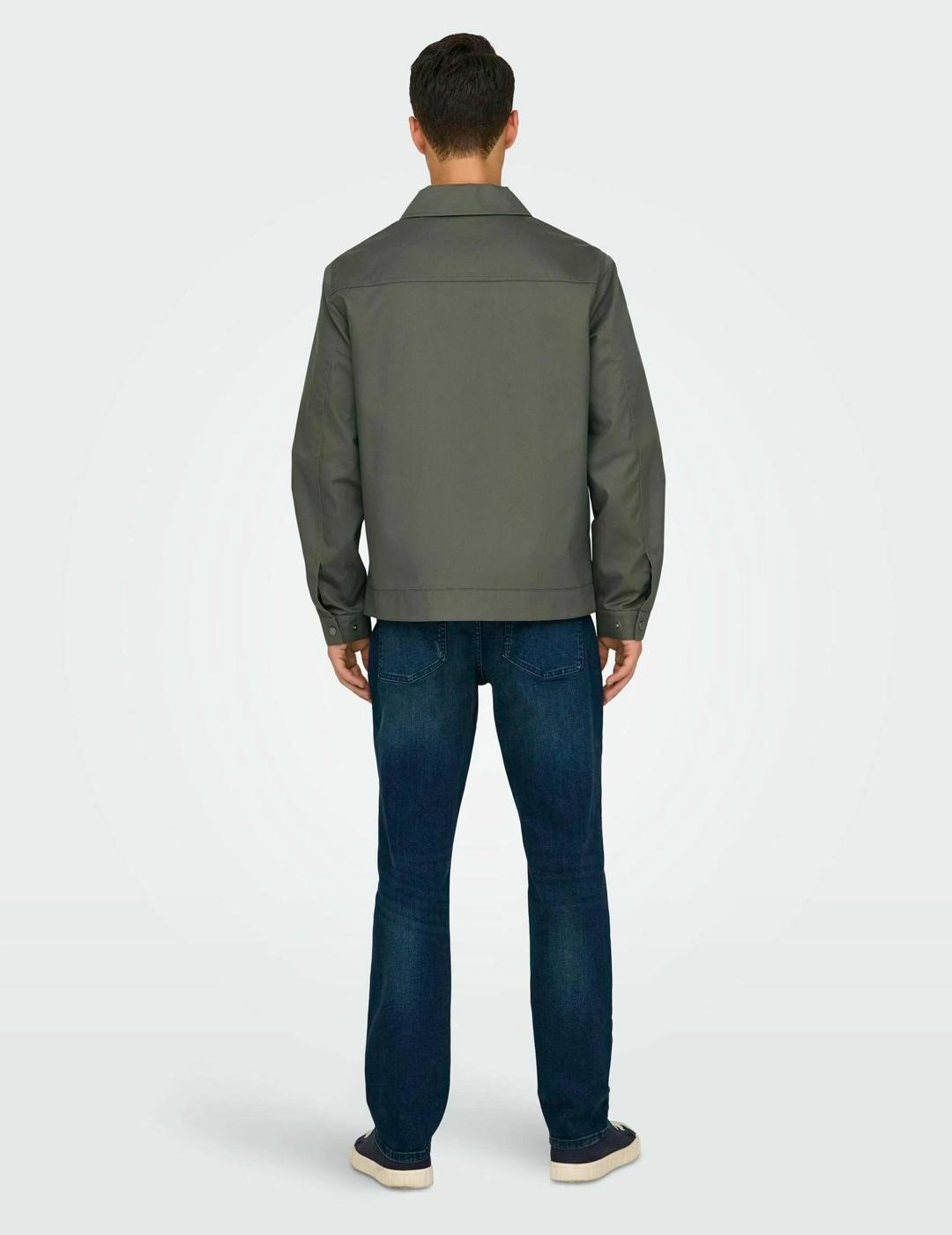 Chaqueta Only & Sons RALPH marrón topo para hombre