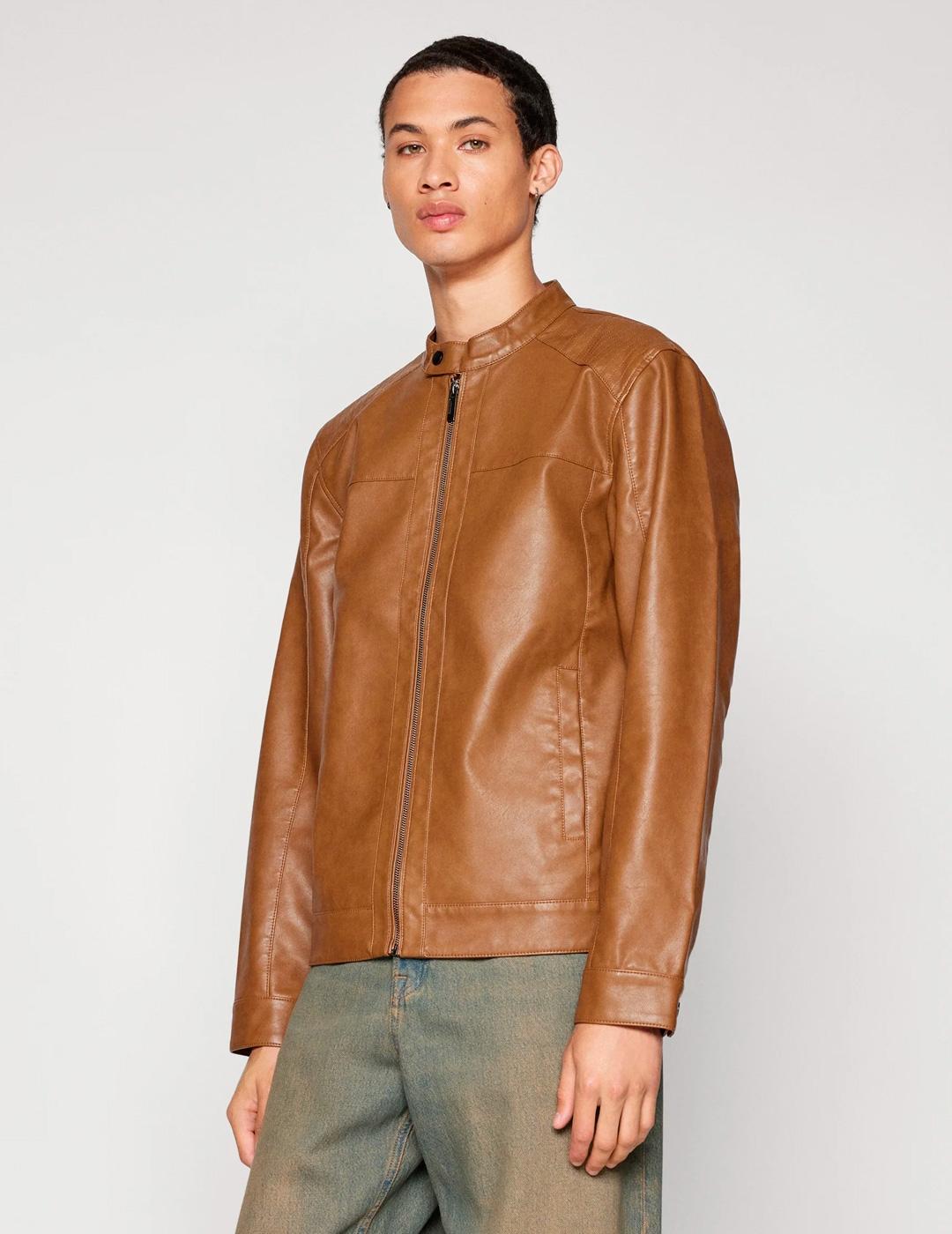 Cazadora Only & Sons MIKE RACER marrón para hombre