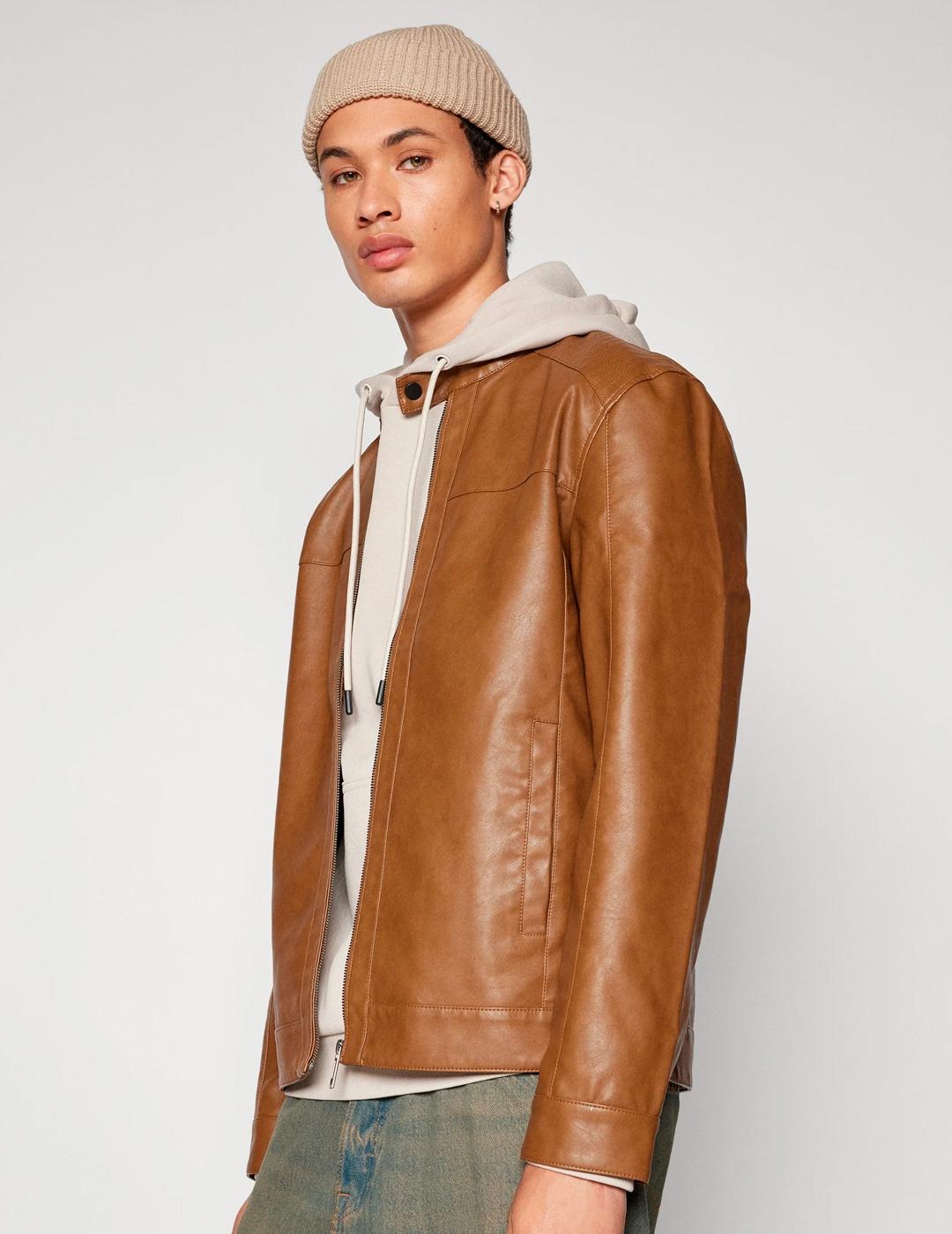 Cazadora Only & Sons MIKE RACER marrón para hombre