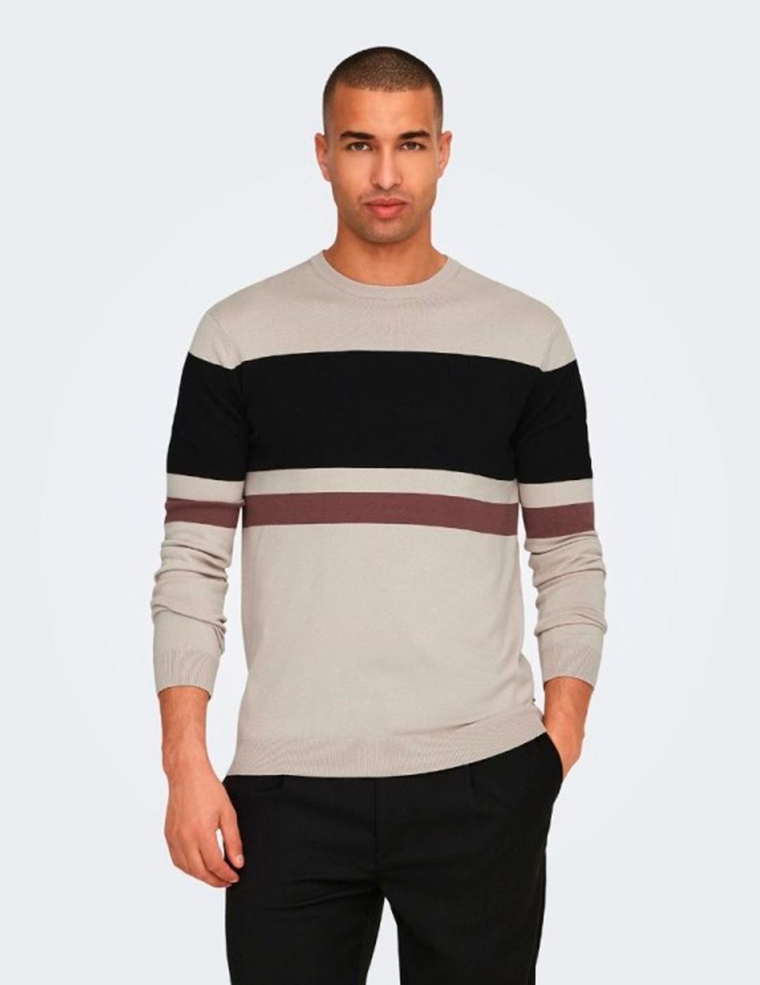 Jersey Only & Sons WYLER beige para hombre