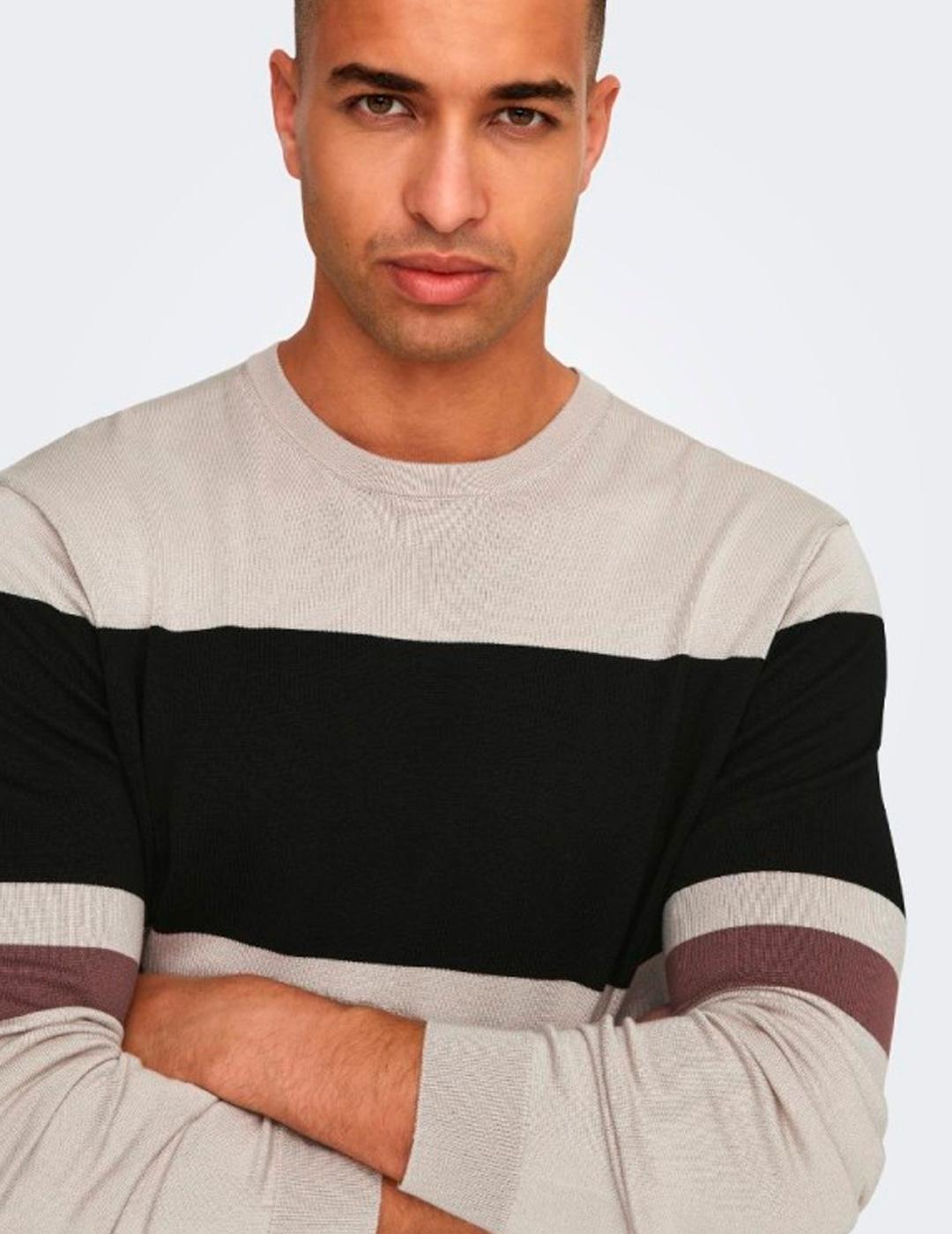 Jersey Only & Sons WYLER beige para hombre