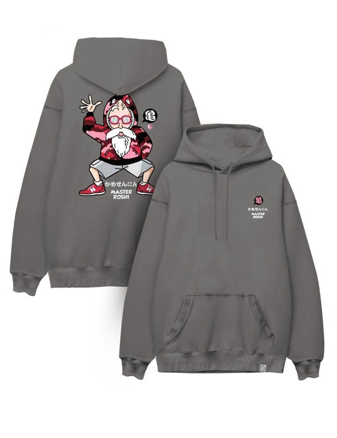 Sudadera TYS ROSHI SPORT gris con capucha para hombre