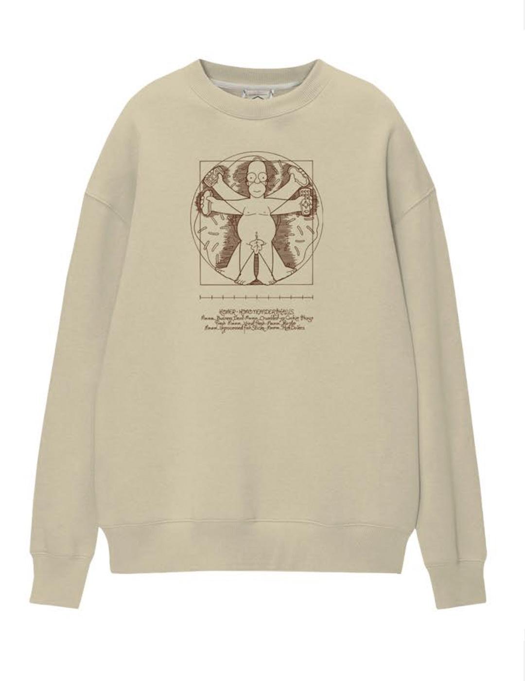 Sudadera TYS HOMERVINCI beige para hombre