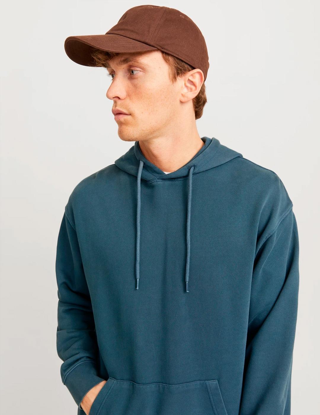 Sudadera Jack & Jones CHARGE azul índigo con capucha