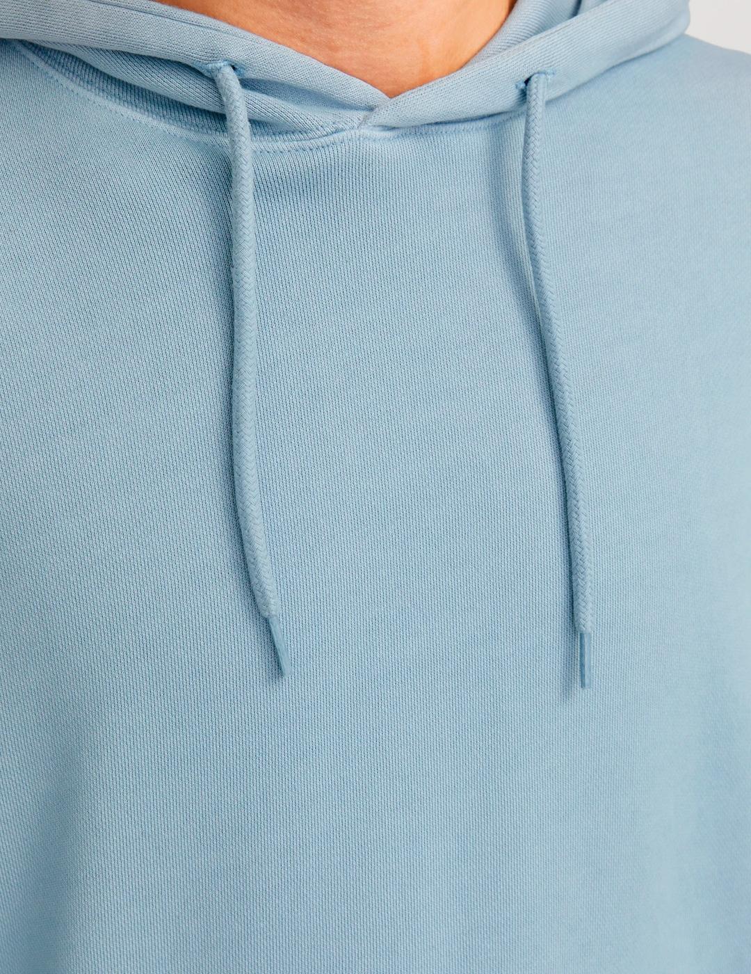 Sudadera Jack & Jones CHARGE azul claro con capucha