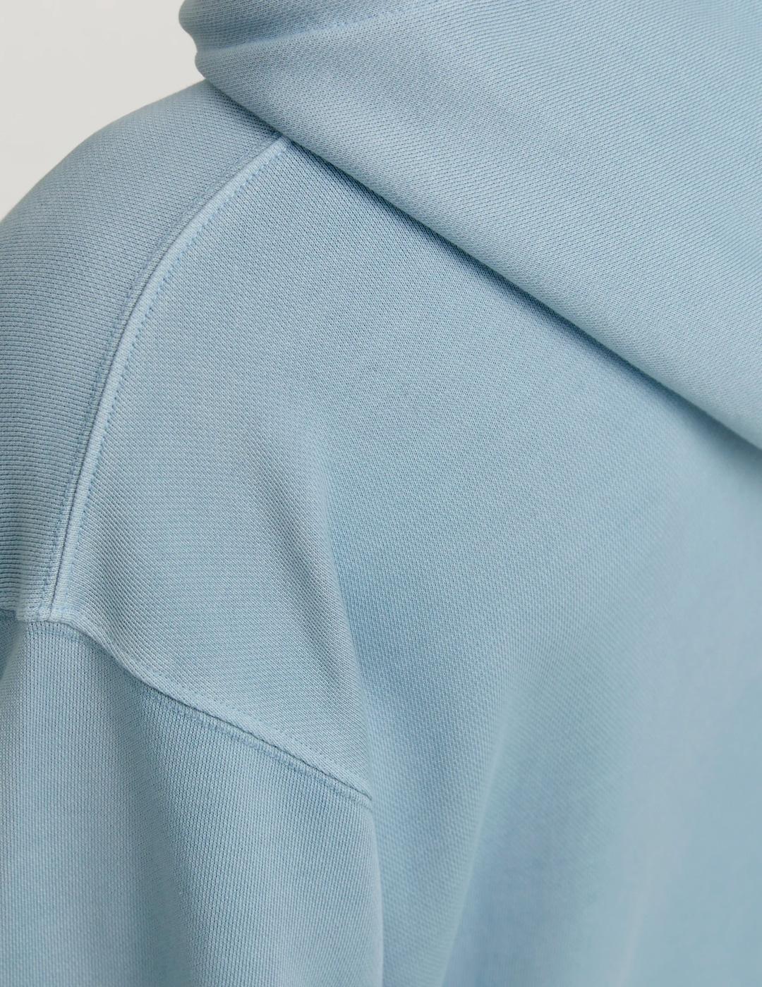 Sudadera Jack & Jones CHARGE azul claro con capucha