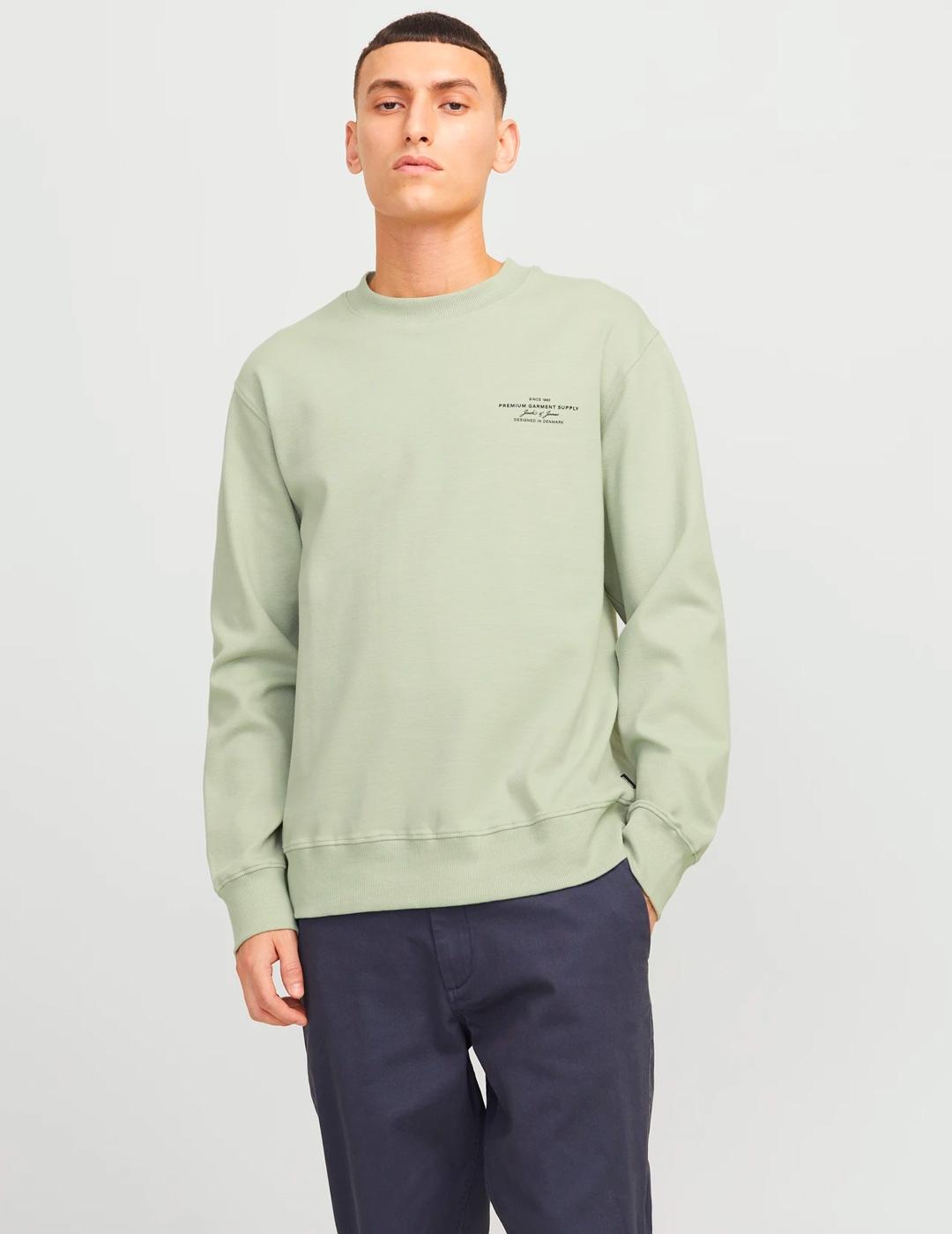 Sudadera Jack & Jones BLACHAD verde para hombre