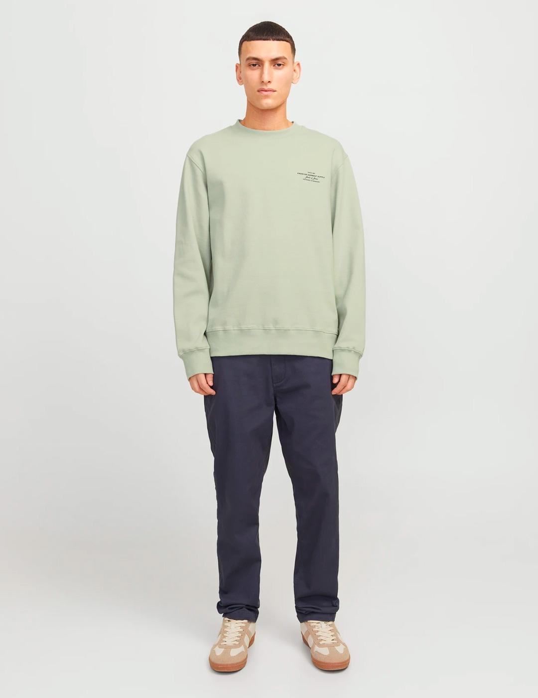 Sudadera Jack & Jones BLACHAD verde para hombre