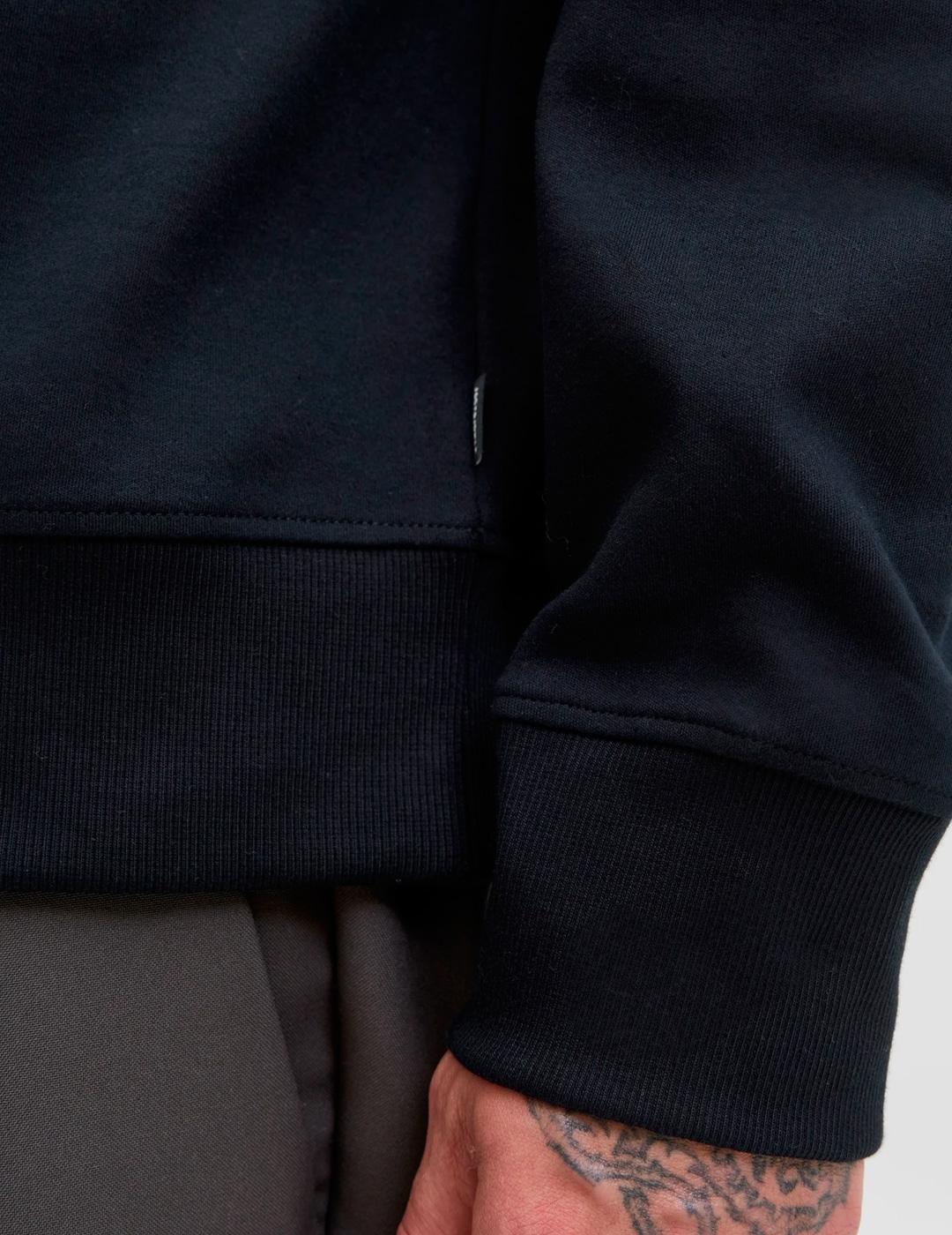 Sudadera Jack & Jones BLACHAD negra para hombre