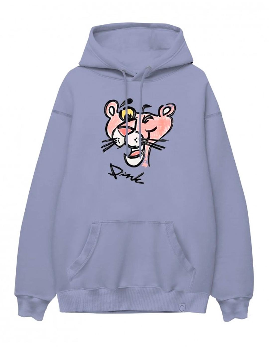 Sudadera TYS WINK PINK lila con capucha unisex