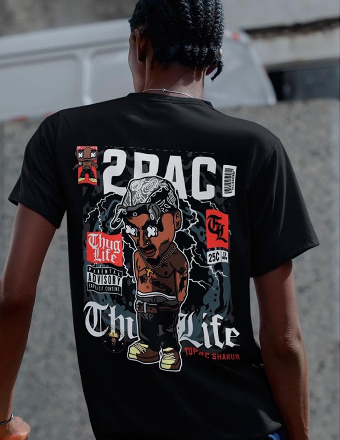 Camiseta TYS 2PACK negro para hombre