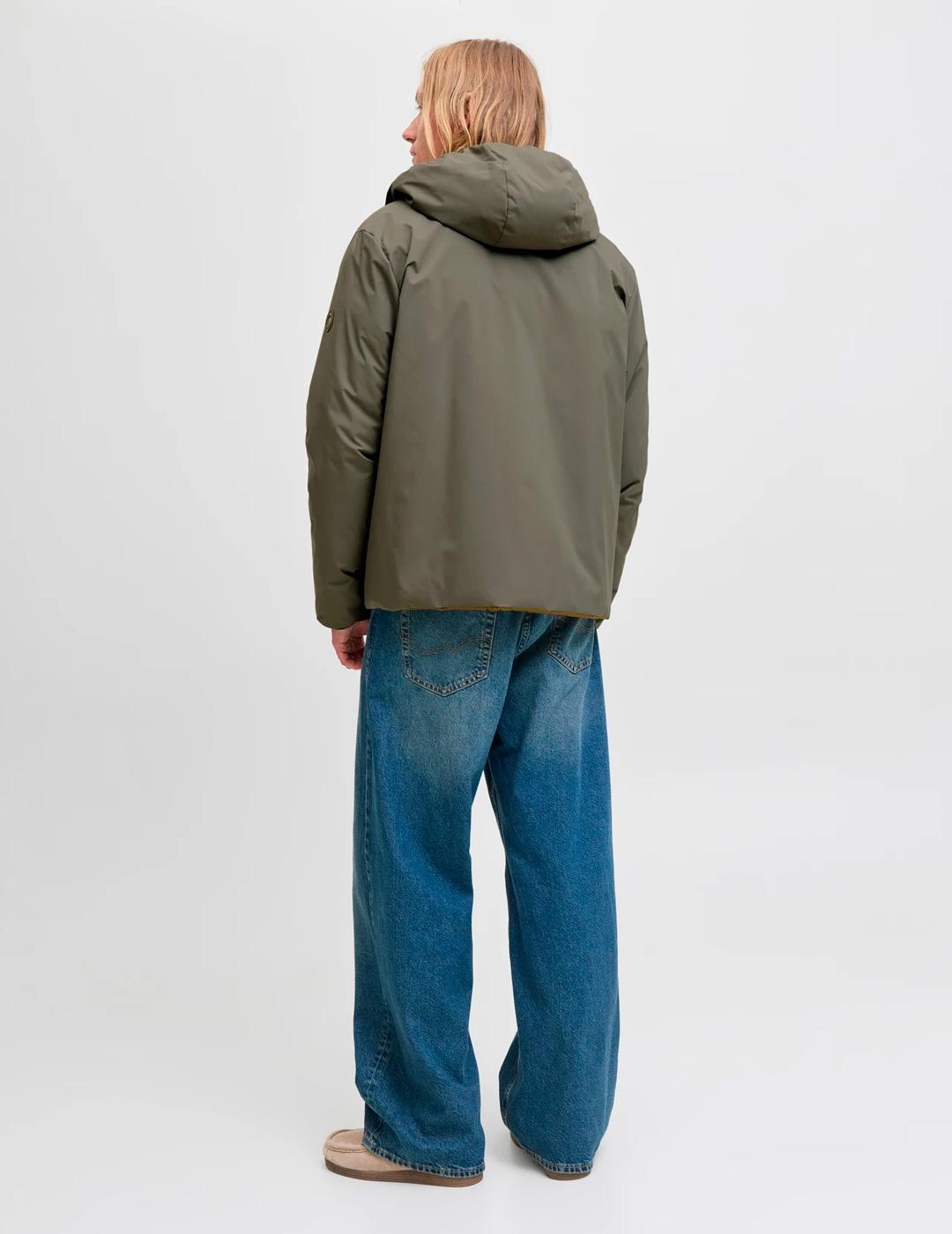 Chaqueta reversible Jack & Jones BROOK verde para hombre