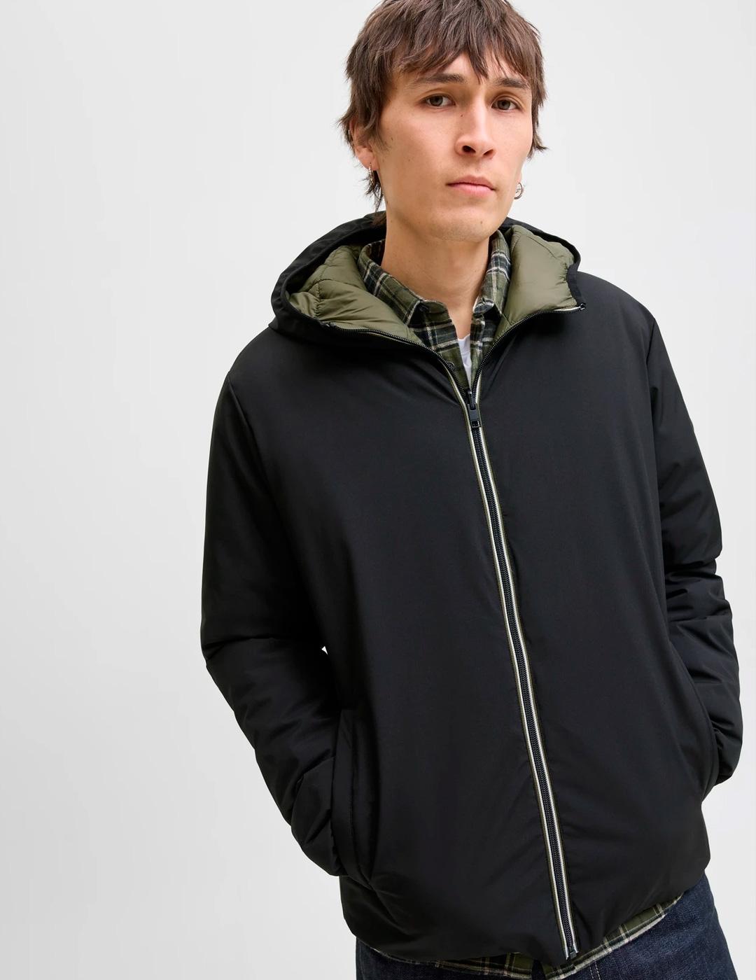 Chaqueta Jack & Jones BROOK reversible negro para hombre