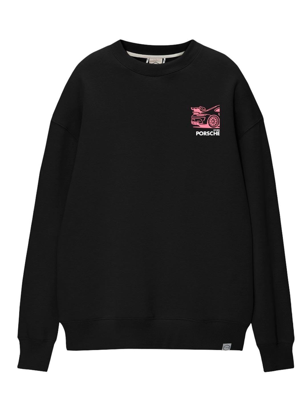 Sudadera A.M.E.N 911 PINK negro hombre