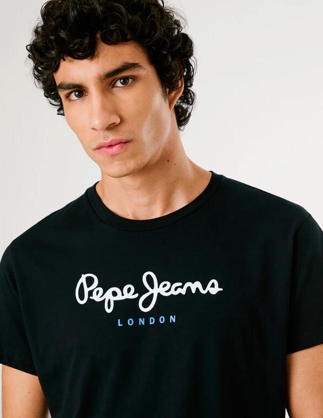 Camiseta Pepe Jeans EGGO negra para hombre