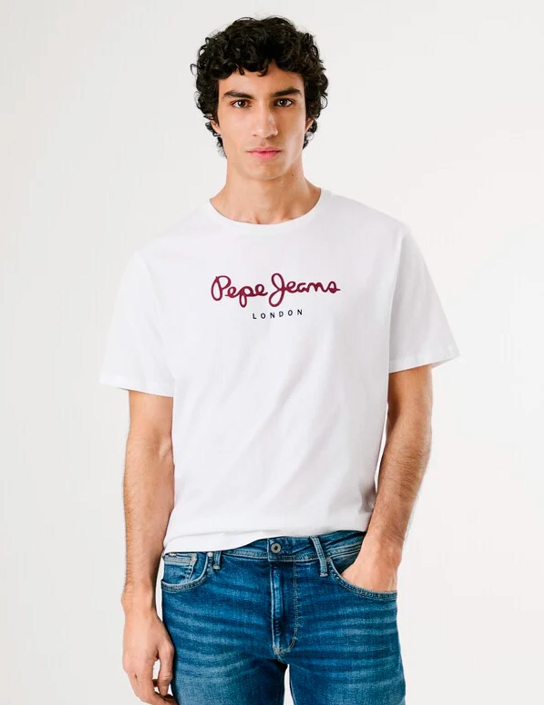Camiseta Pepe Jeans EGGO blanca para hombre